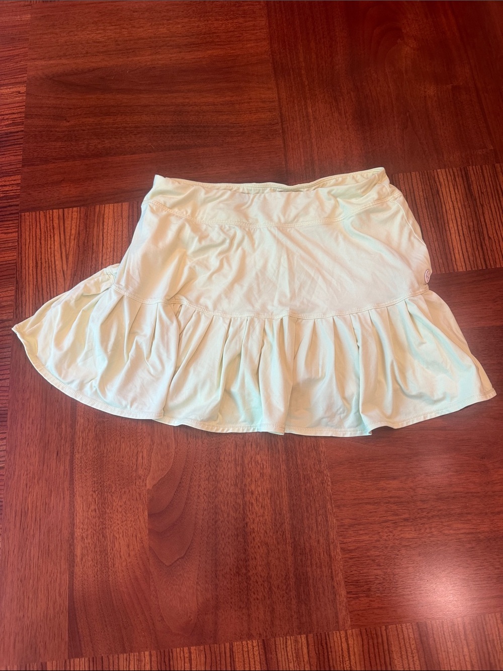 Lilly Pulitzer Light Mint Ruffle Hem Skater Skirt